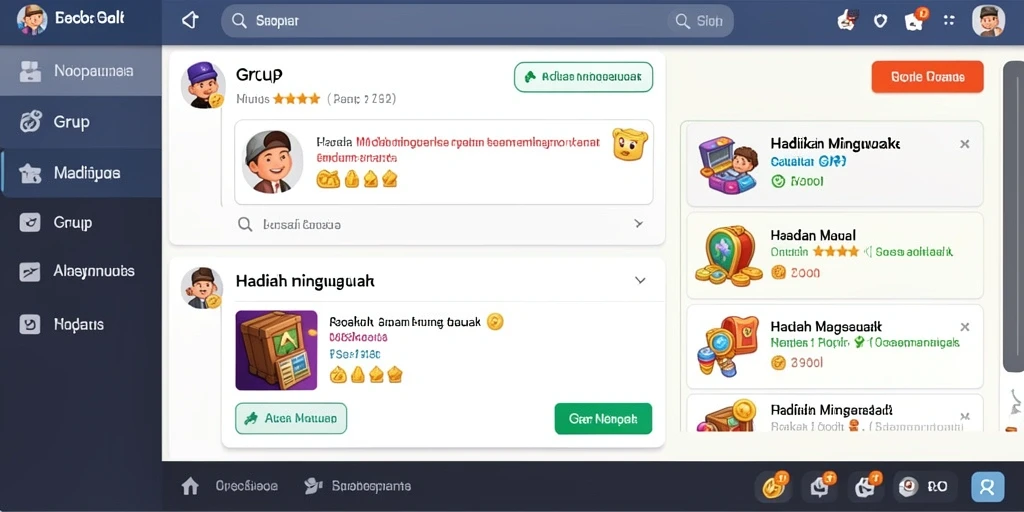 Pengguna sedang bersaing dalam mode multiplayer.