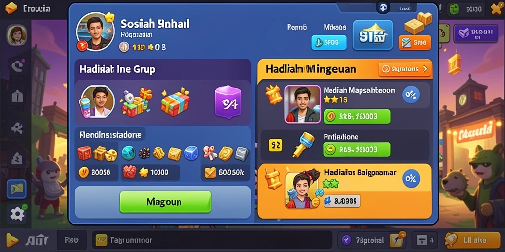 Fitur tantangan yang membuat permainan semakin seru dan kompetitif.