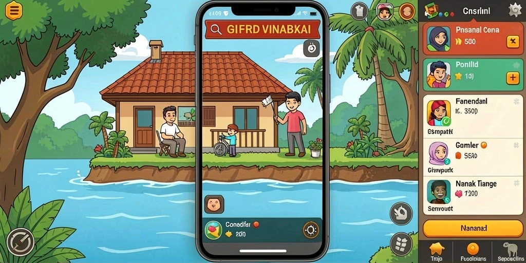 Karakter unik dan beragam untuk dipilih.