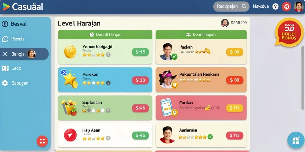 Ranking dan pencapaian dapat dibagikan secara sosial.